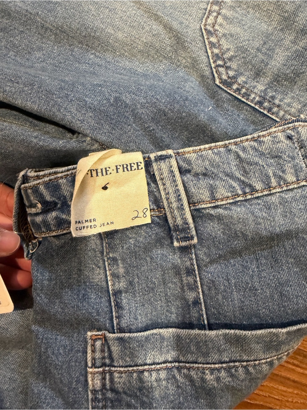 We the Free Palmer Cuffed Jeans Size 28 NWT - Picture 4 of 4